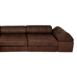 Chocolate Leather 'DS-88' Patchwork Sofa by De Sede