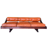 Leather Daybed Sofa 'GS 195' by Gianni Songia for Sormani, 1960s