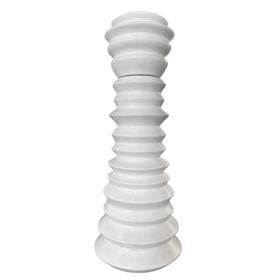Turned Painted Wood Pepper Grinder
