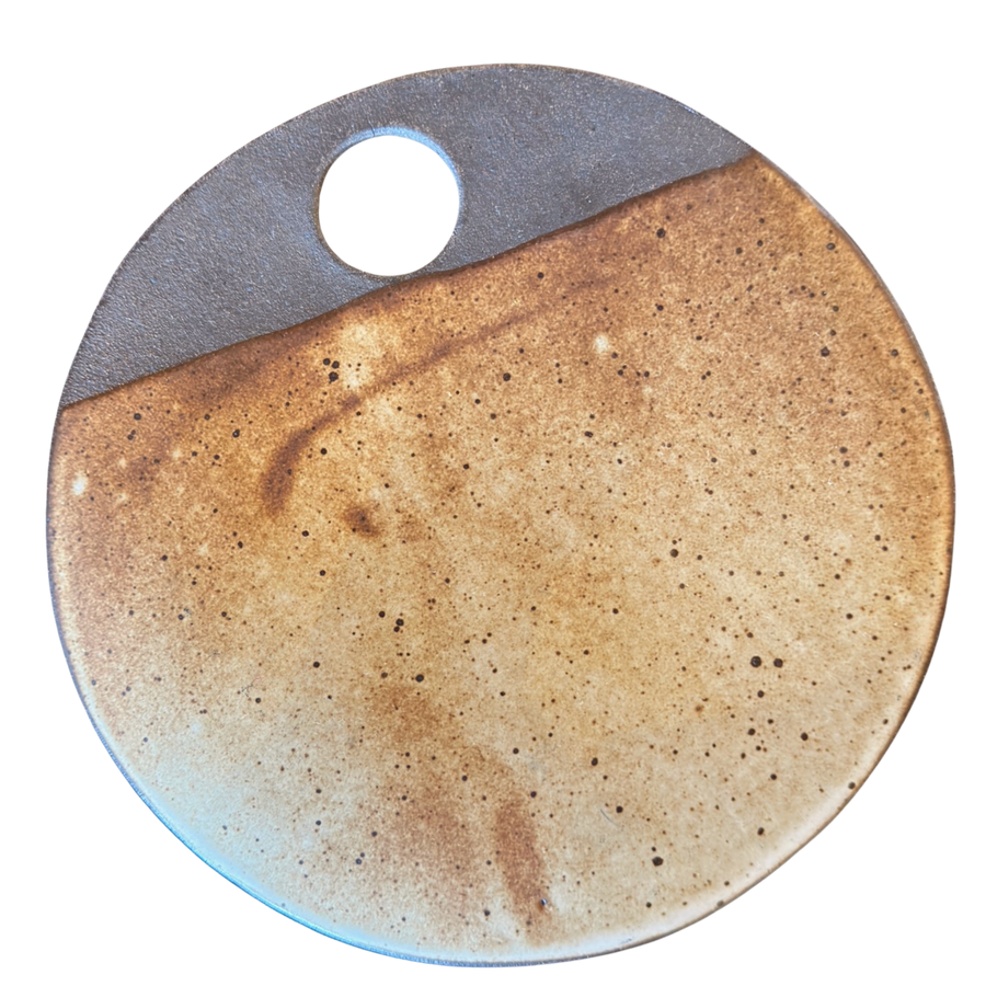 Studio Pottery Round Cheese Tray