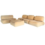 5 Piece Butter Velvet Modular Lounge Seating Set