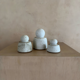 MH STUDIO - Alabaster White Stash Jars: Small