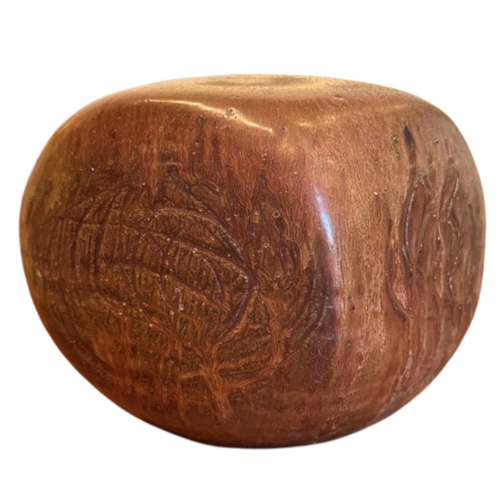 Squared Studio Vessel in Burnt Sienna Glaze