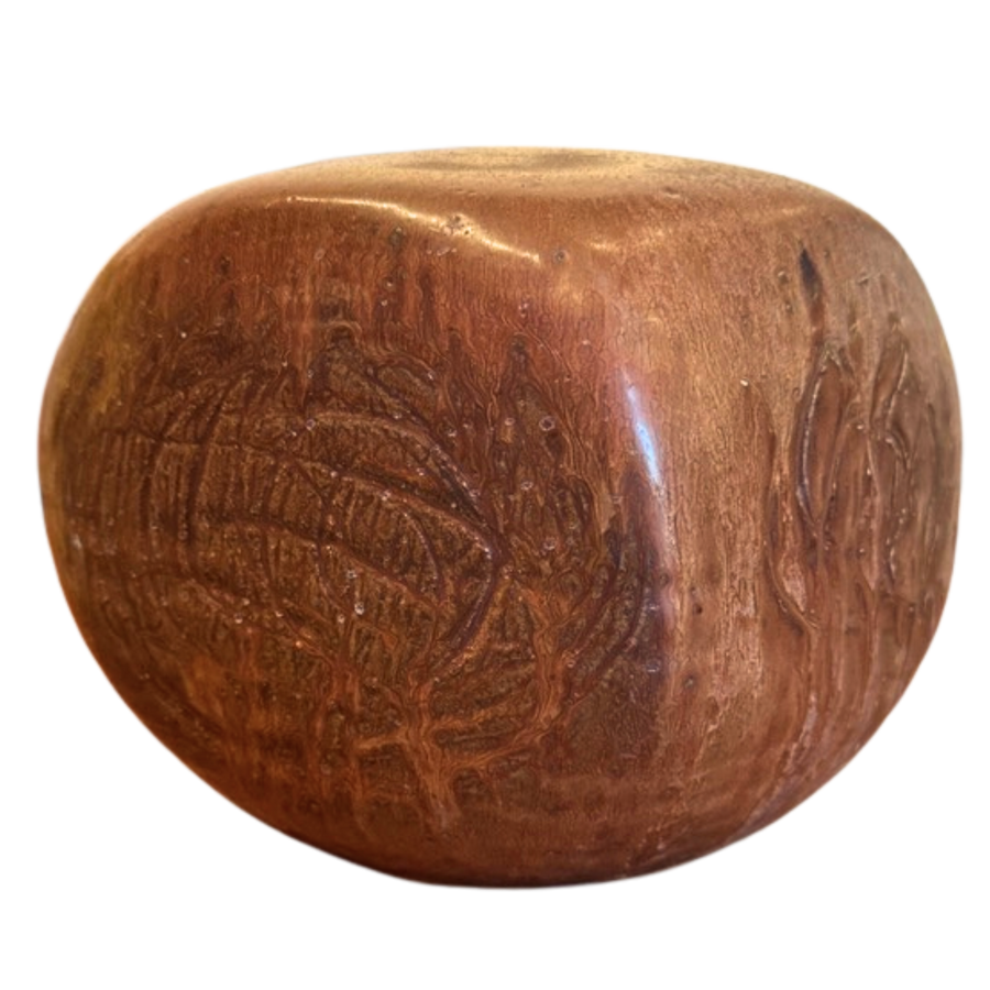 Squared Studio Vessel in Burnt Sienna Glaze