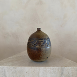 Carved Rounded Studio Bud Vase