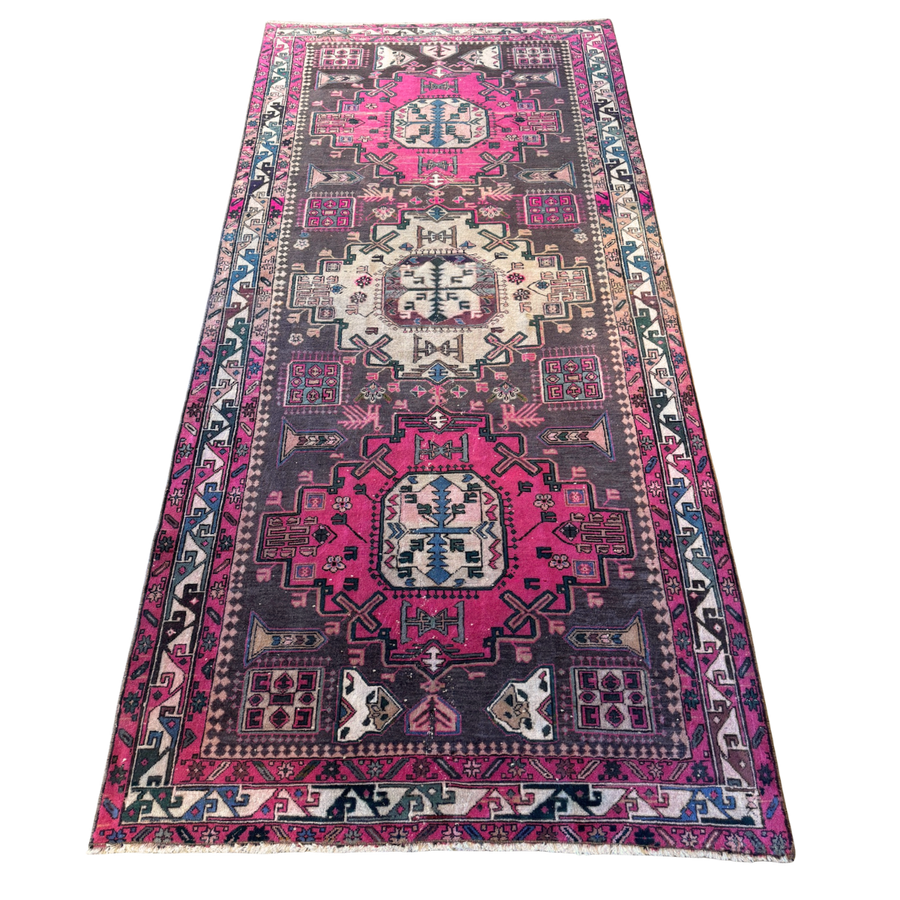 Vintage Pink Persian Area Rug