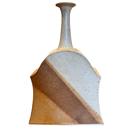 Tonal Studio Vase with Flared Neck