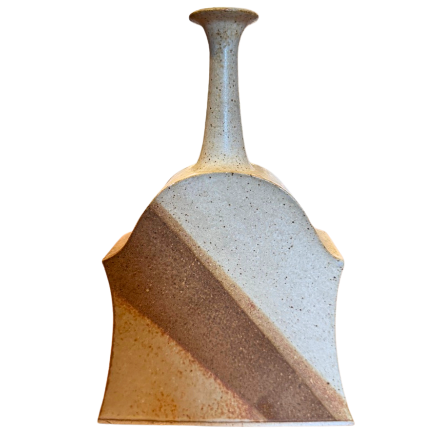 Tonal Studio Vase with Flared Neck