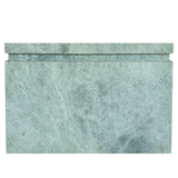 Green Stone Console with Beveled Edge