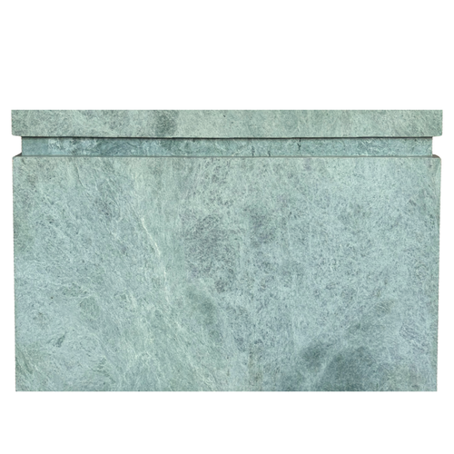Green Stone Console with Beveled Edge