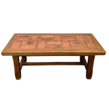 Botanical Terracotta Tile Top Coffee Table
