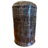 Tall Studio Vessel in Charcoal and Ash Glaze