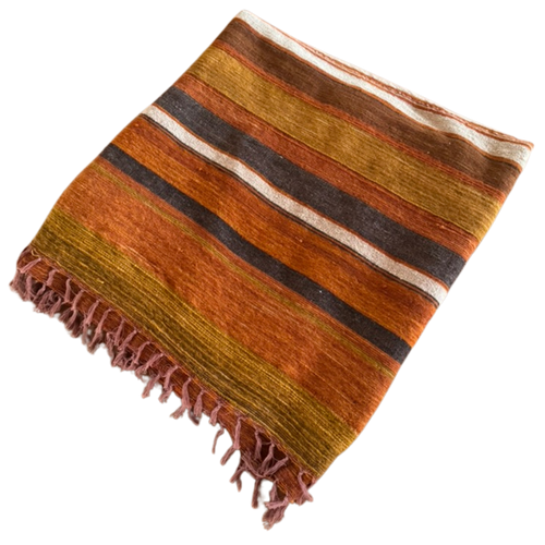 Hand Loomed Striped Vintage Textile