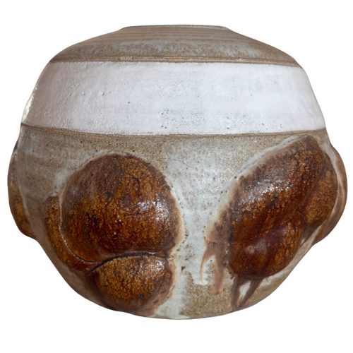 Crested Stoneware Vessel