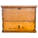 Vintage Handmade Pine Storage Box