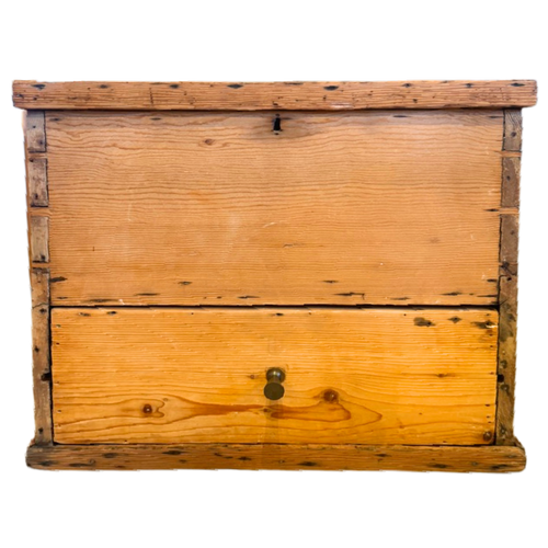 Vintage Handmade Pine Storage Box