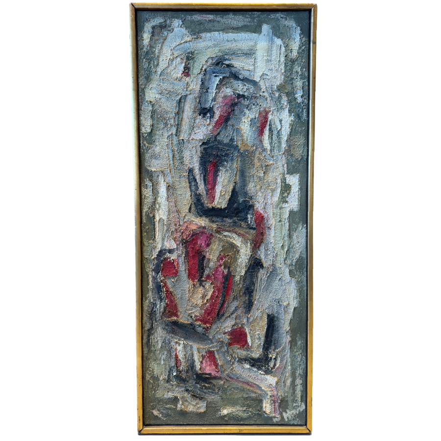 Vintage Textured Abstract Painting