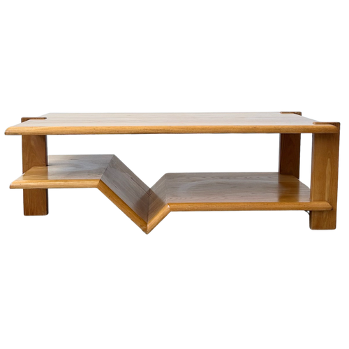Split Level Italian Oak Coffee Table