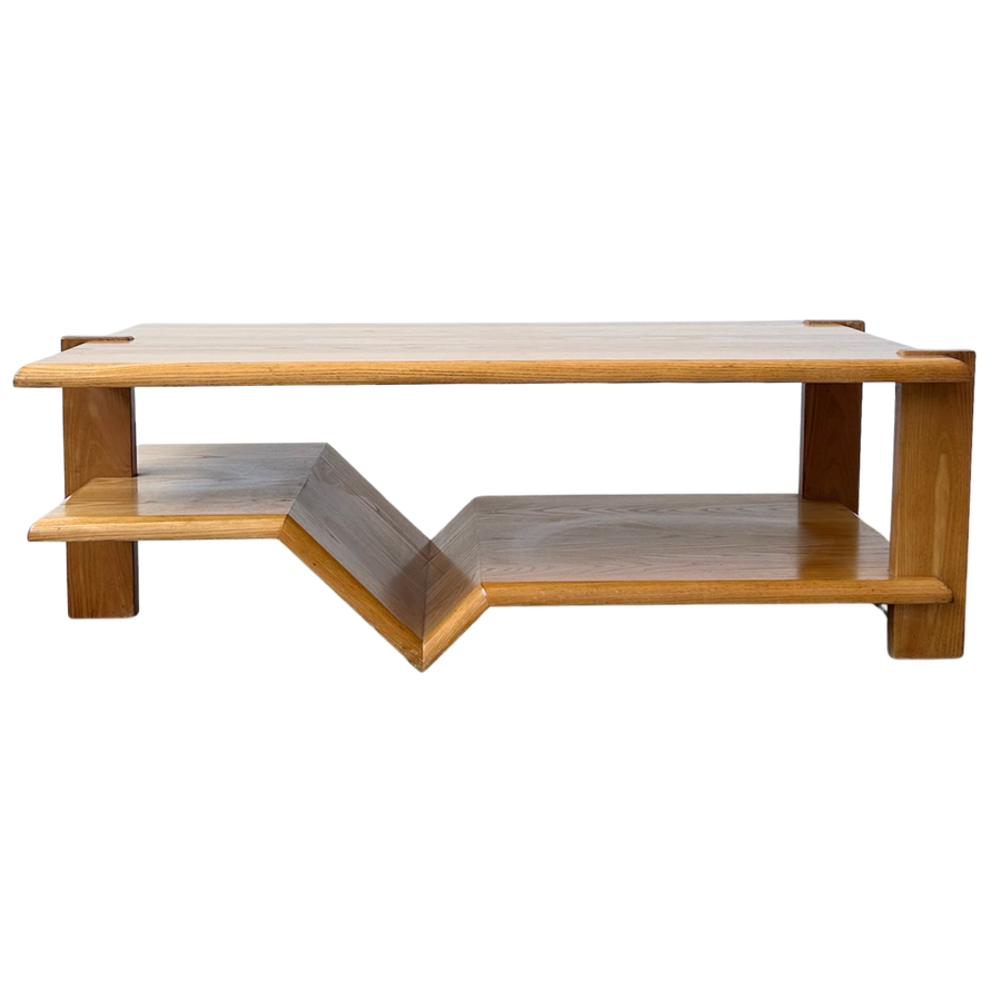Split Level Italian Oak Coffee Table