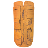 Carved Tonal Ceramic Vessel