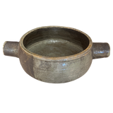 French Studio Ceramic Serving Bowl with Handles