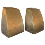 Pair of Curved Brass Bookends