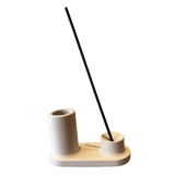 Incense + Match Holder - Sand