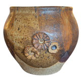 Speckled Ochre Studio Pottery Vase