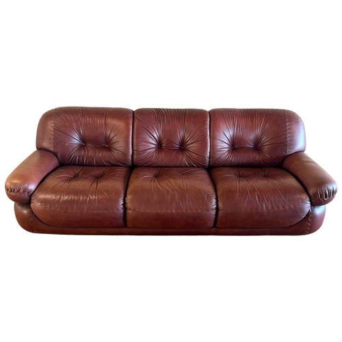 Merlot Top Stitch Chunky Sofa by Mobil Girgi