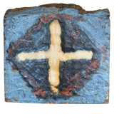 Small Painted Wood Block Wall Art