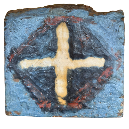 Small Painted Wood Block Wall Art