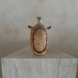 Rust Textured Studio Pottery Amphora Handle Vase