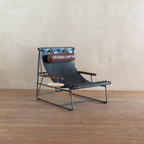 Leather Sling Lounge Chair by Tyler Hays and Made by BDDW