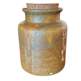 Mustard Glaze Studio Ceramic Jar with Cork Stopper