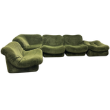 5 Piece Modular Spanish Olive Lounge Set