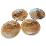 Set of Four Speckled Brown Studio Bowls
