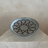 Incised Geometric Ceramic Platter