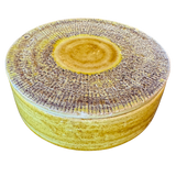 Golden Ochre Ceramic Lidded Jar