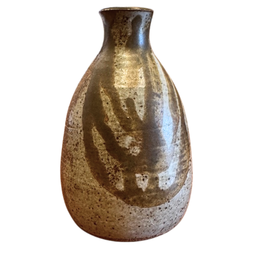 Studio Bud Vase with Swirl Glaze
