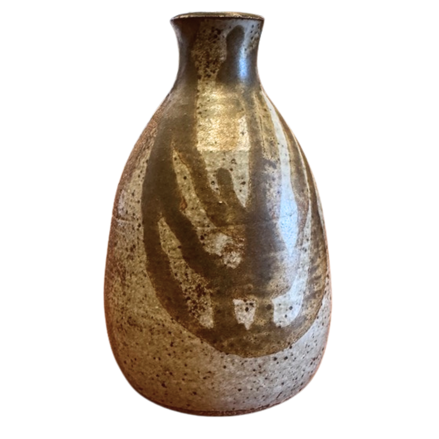 Studio Bud Vase with Swirl Glaze