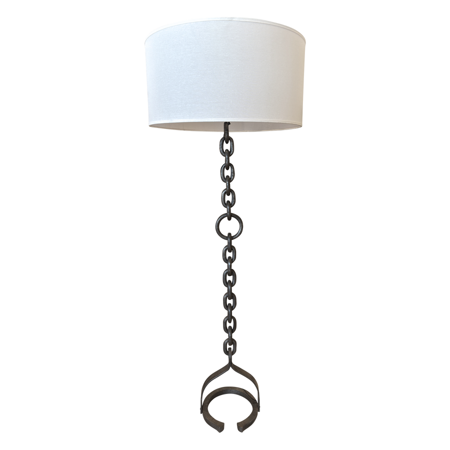 Vintage Spanish Iron Chain Floor Lamp