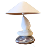 Vintage Multi Texture Pebble Table Lamp by Francois Chatain