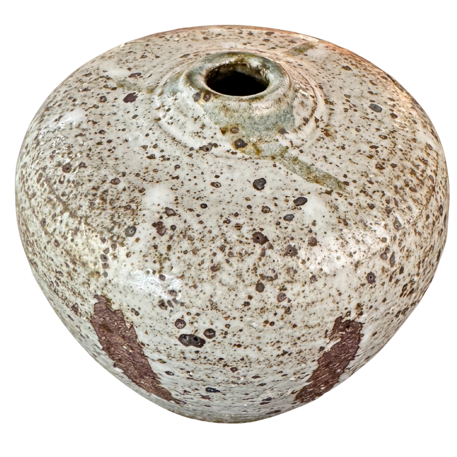 Grey Stoneware Textured Vessel