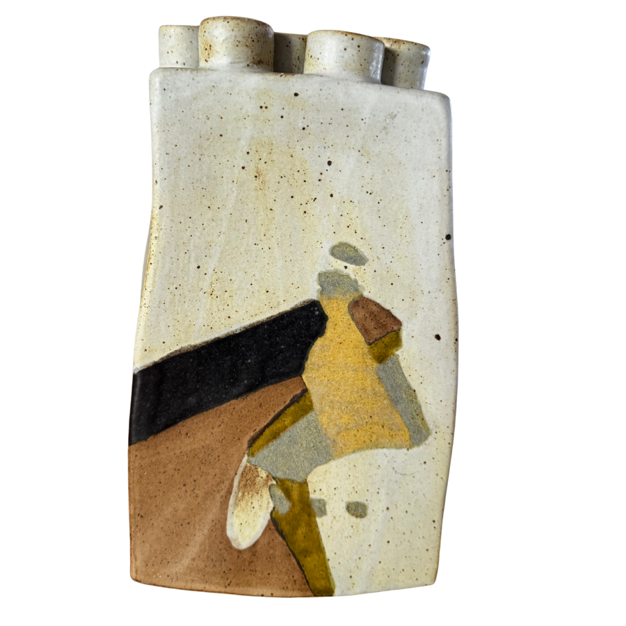Abstract Multispout Studio Pottery Vessel