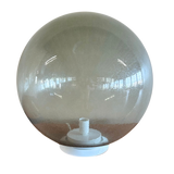 Vintage Italian Smoked Glass Orb Lamp
