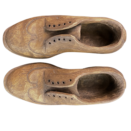 Pair of Miniature Wooden Shoes
