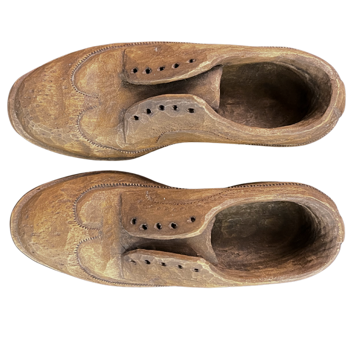 Pair of Miniature Wooden Shoes