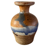 Studio Ceramic Vase in Blue Gradient Glaze