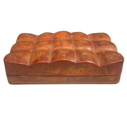 Mini Embossed Leather Box