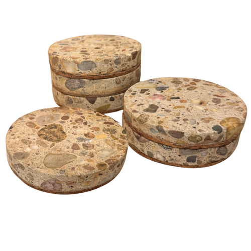 Set of 6 Mixed Stone Coasters